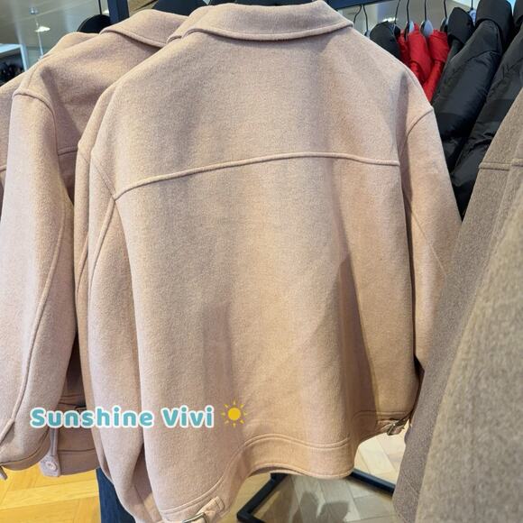 NWT Coach Women's Zip Front Wool Jacket Blush CCA23 Xs - Picture 4 of 8